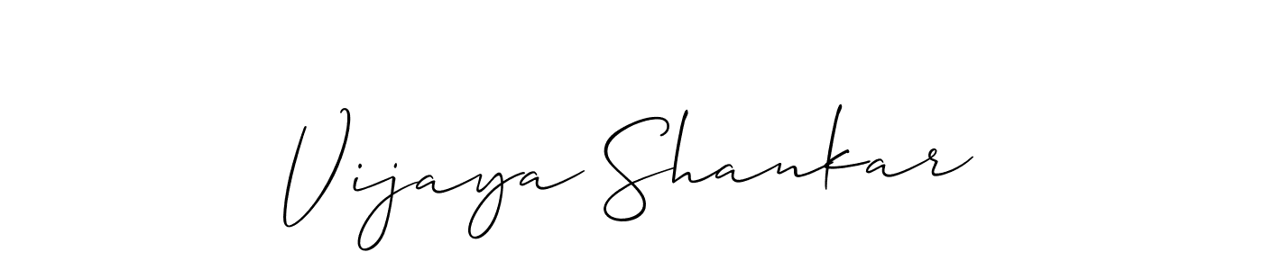 Allison_Script is a professional signature style that is perfect for those who want to add a touch of class to their signature. It is also a great choice for those who want to make their signature more unique. Get Vijaya Shankar name to fancy signature for free. Vijaya Shankar signature style 2 images and pictures png