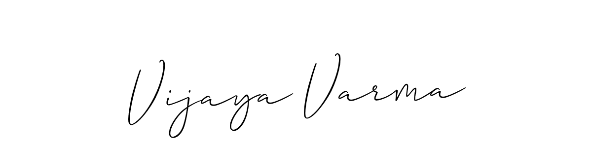 Design your own signature with our free online signature maker. With this signature software, you can create a handwritten (Allison_Script) signature for name Vijaya Varma. Vijaya Varma signature style 2 images and pictures png