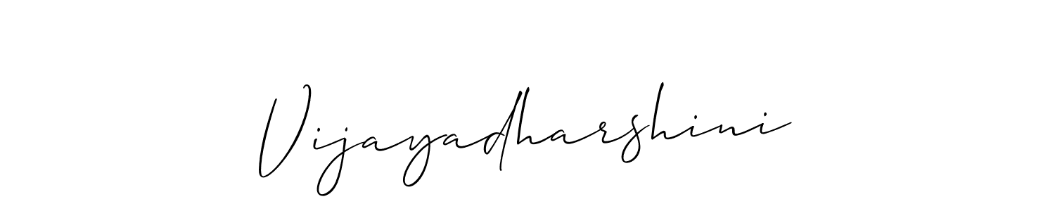 Design your own signature with our free online signature maker. With this signature software, you can create a handwritten (Allison_Script) signature for name Vijayadharshini. Vijayadharshini signature style 2 images and pictures png