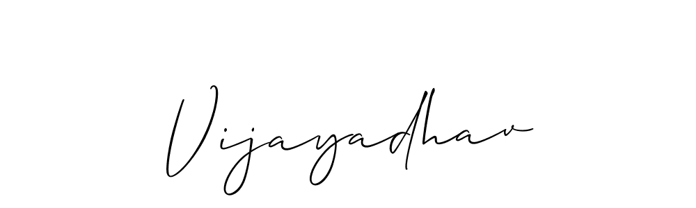 How to make Vijayadhav signature? Allison_Script is a professional autograph style. Create handwritten signature for Vijayadhav name. Vijayadhav signature style 2 images and pictures png