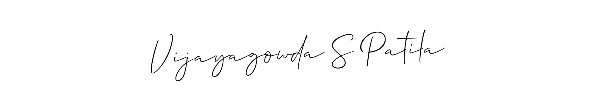 You should practise on your own different ways (Allison_Script) to write your name (Vijayagowda S Patila) in signature. don't let someone else do it for you. Vijayagowda S Patila signature style 2 images and pictures png