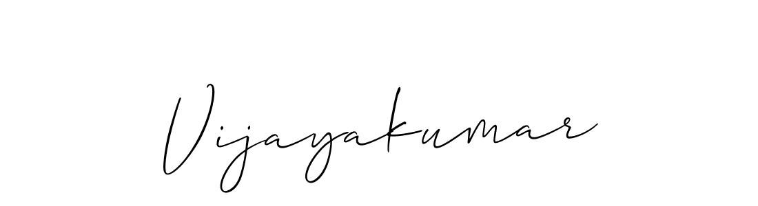 How to make Vijayakumar name signature. Use Allison_Script style for creating short signs online. This is the latest handwritten sign. Vijayakumar signature style 2 images and pictures png