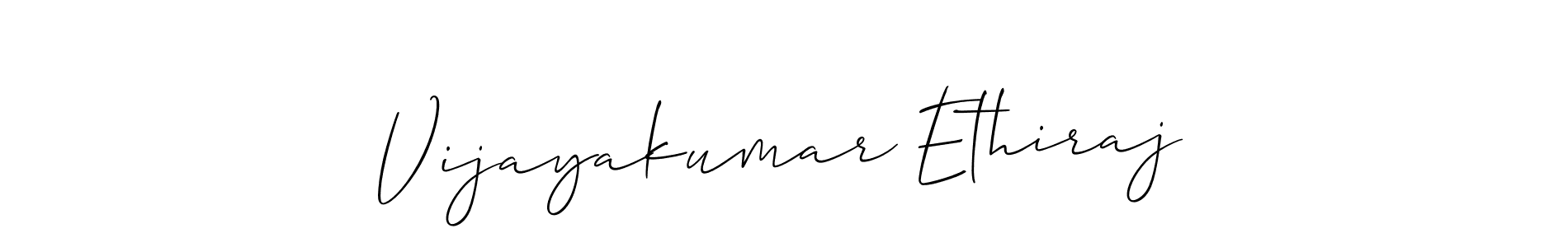 Make a beautiful signature design for name Vijayakumar Ethiraj. Use this online signature maker to create a handwritten signature for free. Vijayakumar Ethiraj signature style 2 images and pictures png