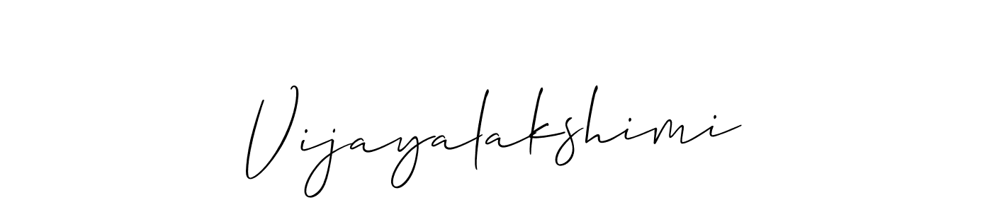 How to make Vijayalakshimi name signature. Use Allison_Script style for creating short signs online. This is the latest handwritten sign. Vijayalakshimi signature style 2 images and pictures png