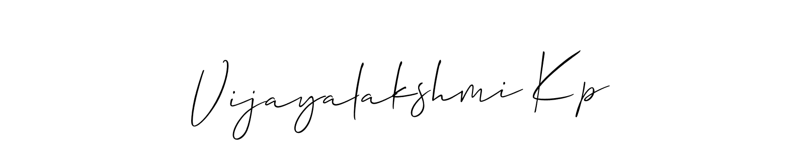 Once you've used our free online signature maker to create your best signature Allison_Script style, it's time to enjoy all of the benefits that Vijayalakshmi Kp name signing documents. Vijayalakshmi Kp signature style 2 images and pictures png