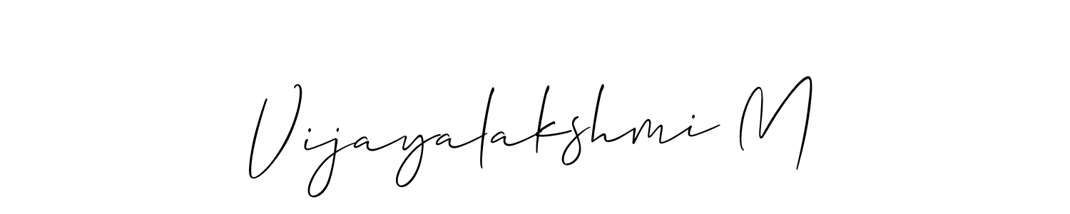 Make a beautiful signature design for name Vijayalakshmi M. Use this online signature maker to create a handwritten signature for free. Vijayalakshmi M signature style 2 images and pictures png