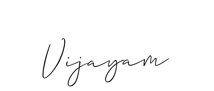 It looks lik you need a new signature style for name Vijayam. Design unique handwritten (Allison_Script) signature with our free signature maker in just a few clicks. Vijayam signature style 2 images and pictures png