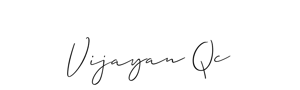 Best and Professional Signature Style for Vijayan Qc. Allison_Script Best Signature Style Collection. Vijayan Qc signature style 2 images and pictures png