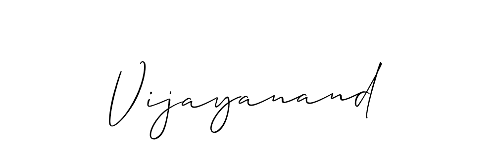 How to Draw Vijayanand signature style? Allison_Script is a latest design signature styles for name Vijayanand. Vijayanand signature style 2 images and pictures png