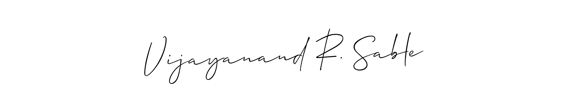 Check out images of Autograph of Vijayanand R. Sable name. Actor Vijayanand R. Sable Signature Style. Allison_Script is a professional sign style online. Vijayanand R. Sable signature style 2 images and pictures png