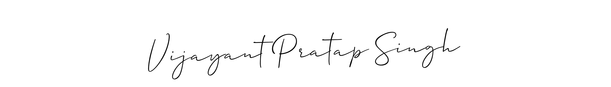 Vijayant Pratap Singh stylish signature style. Best Handwritten Sign (Allison_Script) for my name. Handwritten Signature Collection Ideas for my name Vijayant Pratap Singh. Vijayant Pratap Singh signature style 2 images and pictures png