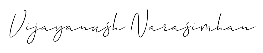 Make a short Vijayanush Narasimhan signature style. Manage your documents anywhere anytime using Allison_Script. Create and add eSignatures, submit forms, share and send files easily. Vijayanush Narasimhan signature style 2 images and pictures png