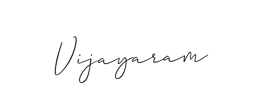 Design your own signature with our free online signature maker. With this signature software, you can create a handwritten (Allison_Script) signature for name Vijayaram. Vijayaram signature style 2 images and pictures png