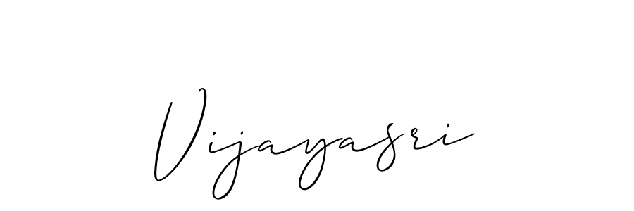 The best way (Allison_Script) to make a short signature is to pick only two or three words in your name. The name Vijayasri include a total of six letters. For converting this name. Vijayasri signature style 2 images and pictures png