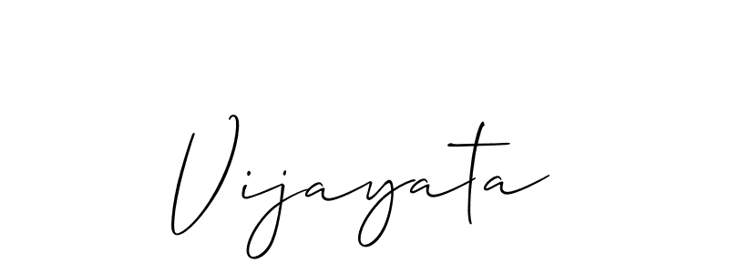 How to Draw Vijayata signature style? Allison_Script is a latest design signature styles for name Vijayata. Vijayata signature style 2 images and pictures png