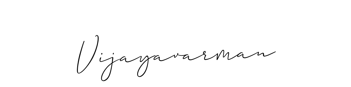 How to make Vijayavarman signature? Allison_Script is a professional autograph style. Create handwritten signature for Vijayavarman name. Vijayavarman signature style 2 images and pictures png