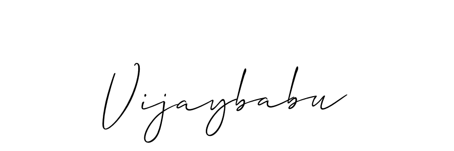 Vijaybabu stylish signature style. Best Handwritten Sign (Allison_Script) for my name. Handwritten Signature Collection Ideas for my name Vijaybabu. Vijaybabu signature style 2 images and pictures png