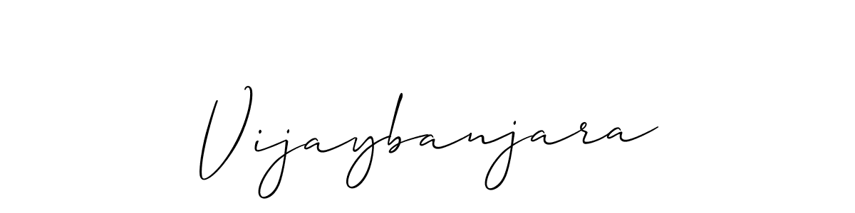 Create a beautiful signature design for name Vijaybanjara. With this signature (Allison_Script) fonts, you can make a handwritten signature for free. Vijaybanjara signature style 2 images and pictures png