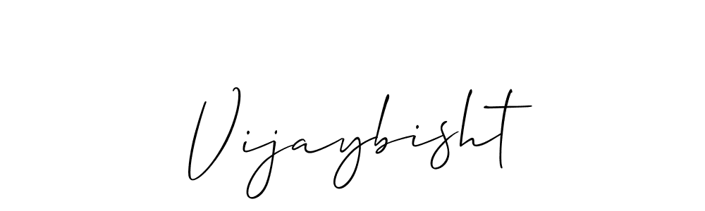 How to make Vijaybisht signature? Allison_Script is a professional autograph style. Create handwritten signature for Vijaybisht name. Vijaybisht signature style 2 images and pictures png