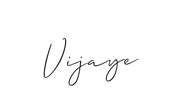 How to make Vijaye signature? Allison_Script is a professional autograph style. Create handwritten signature for Vijaye name. Vijaye signature style 2 images and pictures png