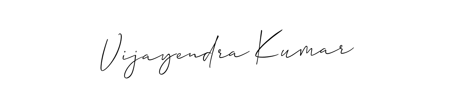 Vijayendra Kumar stylish signature style. Best Handwritten Sign (Allison_Script) for my name. Handwritten Signature Collection Ideas for my name Vijayendra Kumar. Vijayendra Kumar signature style 2 images and pictures png