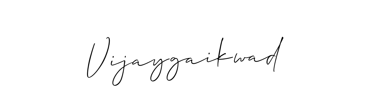 Also we have Vijaygaikwad name is the best signature style. Create professional handwritten signature collection using Allison_Script autograph style. Vijaygaikwad signature style 2 images and pictures png