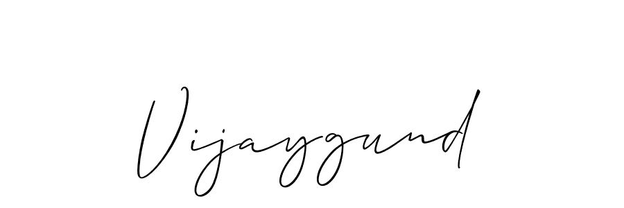 Design your own signature with our free online signature maker. With this signature software, you can create a handwritten (Allison_Script) signature for name Vijaygund. Vijaygund signature style 2 images and pictures png