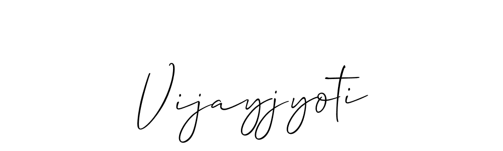 Vijayjyoti stylish signature style. Best Handwritten Sign (Allison_Script) for my name. Handwritten Signature Collection Ideas for my name Vijayjyoti. Vijayjyoti signature style 2 images and pictures png