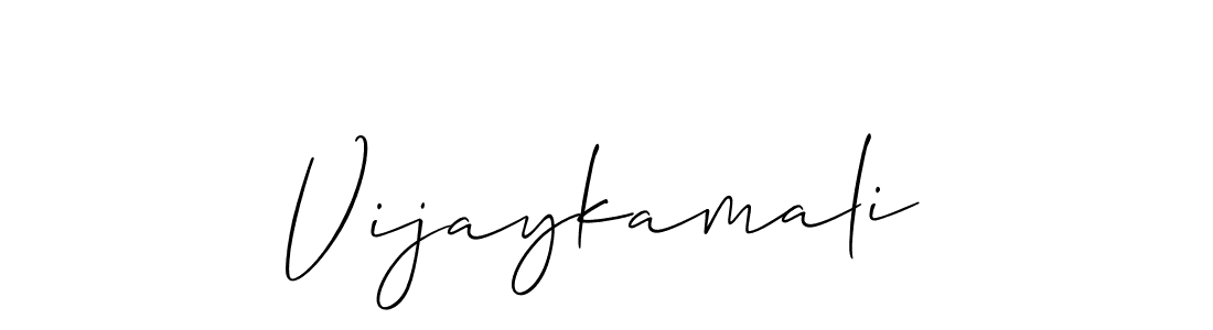 Also we have Vijaykamali name is the best signature style. Create professional handwritten signature collection using Allison_Script autograph style. Vijaykamali signature style 2 images and pictures png