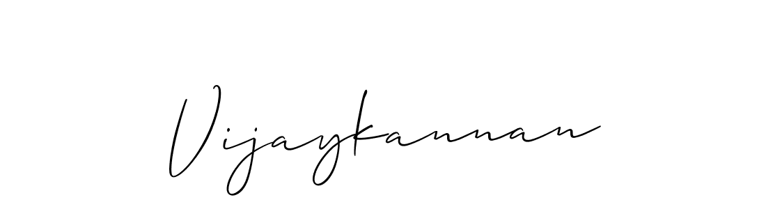 Use a signature maker to create a handwritten signature online. With this signature software, you can design (Allison_Script) your own signature for name Vijaykannan. Vijaykannan signature style 2 images and pictures png
