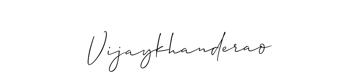 Also You can easily find your signature by using the search form. We will create Vijaykhanderao name handwritten signature images for you free of cost using Allison_Script sign style. Vijaykhanderao signature style 2 images and pictures png