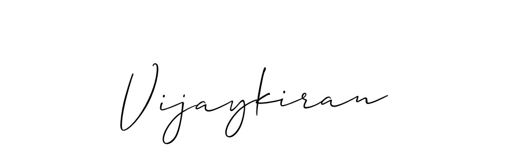 It looks lik you need a new signature style for name Vijaykiran. Design unique handwritten (Allison_Script) signature with our free signature maker in just a few clicks. Vijaykiran signature style 2 images and pictures png