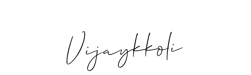 It looks lik you need a new signature style for name Vijaykkoli. Design unique handwritten (Allison_Script) signature with our free signature maker in just a few clicks. Vijaykkoli signature style 2 images and pictures png