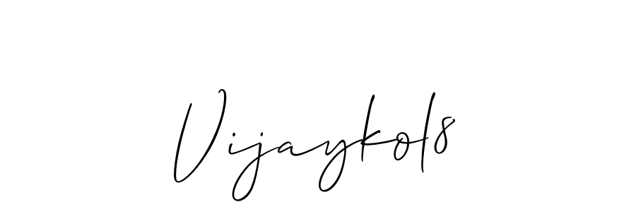 Also we have Vijaykol8 name is the best signature style. Create professional handwritten signature collection using Allison_Script autograph style. Vijaykol8 signature style 2 images and pictures png