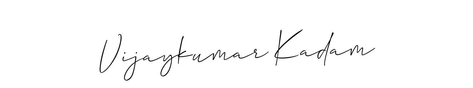How to make Vijaykumar Kadam signature? Allison_Script is a professional autograph style. Create handwritten signature for Vijaykumar Kadam name. Vijaykumar Kadam signature style 2 images and pictures png