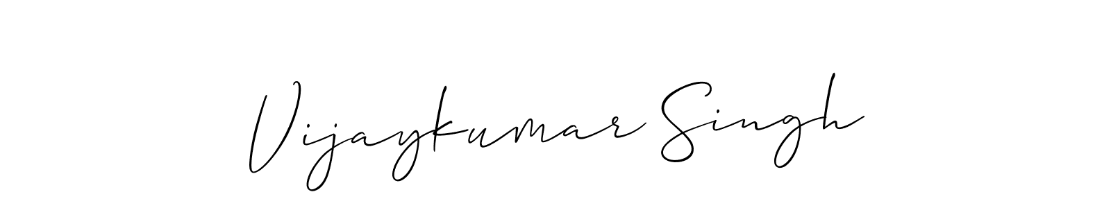 How to make Vijaykumar Singh signature? Allison_Script is a professional autograph style. Create handwritten signature for Vijaykumar Singh name. Vijaykumar Singh signature style 2 images and pictures png