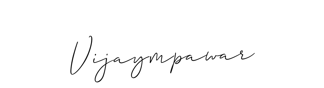 Allison_Script is a professional signature style that is perfect for those who want to add a touch of class to their signature. It is also a great choice for those who want to make their signature more unique. Get Vijaympawar name to fancy signature for free. Vijaympawar signature style 2 images and pictures png