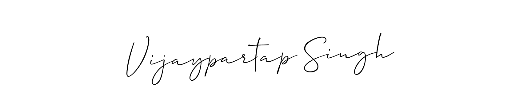 Create a beautiful signature design for name Vijaypartap Singh. With this signature (Allison_Script) fonts, you can make a handwritten signature for free. Vijaypartap Singh signature style 2 images and pictures png