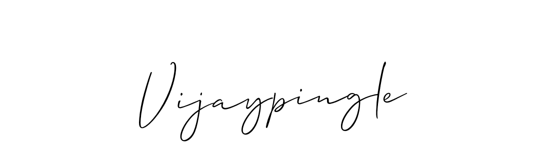 Also we have Vijaypingle name is the best signature style. Create professional handwritten signature collection using Allison_Script autograph style. Vijaypingle signature style 2 images and pictures png