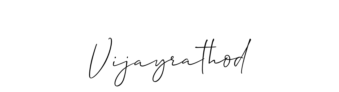 Use a signature maker to create a handwritten signature online. With this signature software, you can design (Allison_Script) your own signature for name Vijayrathod. Vijayrathod signature style 2 images and pictures png