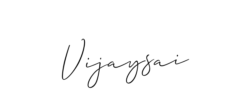 Vijaysai stylish signature style. Best Handwritten Sign (Allison_Script) for my name. Handwritten Signature Collection Ideas for my name Vijaysai. Vijaysai signature style 2 images and pictures png