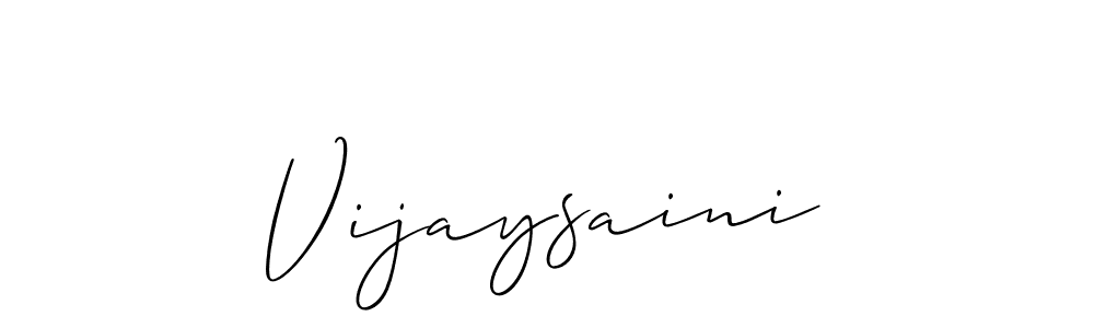 Vijaysaini stylish signature style. Best Handwritten Sign (Allison_Script) for my name. Handwritten Signature Collection Ideas for my name Vijaysaini. Vijaysaini signature style 2 images and pictures png