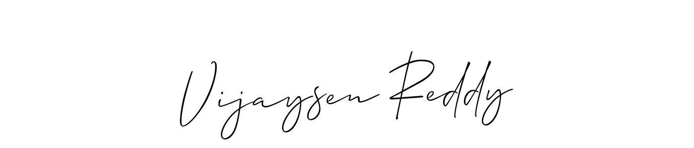 Make a beautiful signature design for name Vijaysen Reddy. With this signature (Allison_Script) style, you can create a handwritten signature for free. Vijaysen Reddy signature style 2 images and pictures png