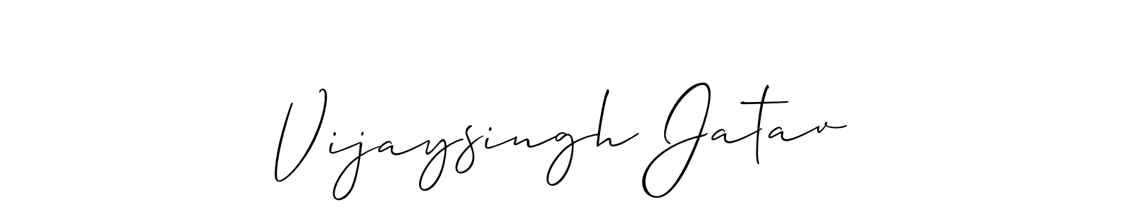 Create a beautiful signature design for name Vijaysingh Jatav. With this signature (Allison_Script) fonts, you can make a handwritten signature for free. Vijaysingh Jatav signature style 2 images and pictures png