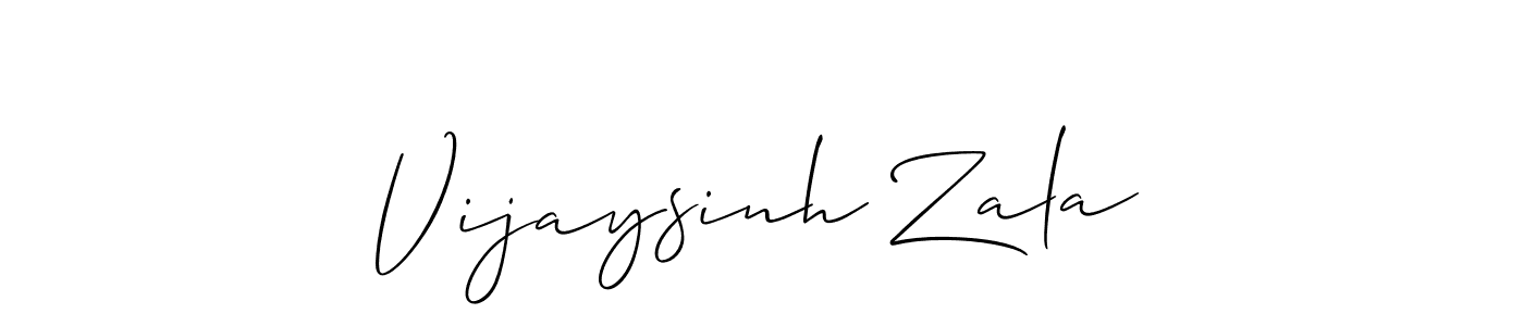 Design your own signature with our free online signature maker. With this signature software, you can create a handwritten (Allison_Script) signature for name Vijaysinh Zala. Vijaysinh Zala signature style 2 images and pictures png