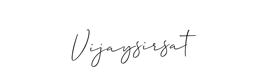 How to make Vijaysirsat signature? Allison_Script is a professional autograph style. Create handwritten signature for Vijaysirsat name. Vijaysirsat signature style 2 images and pictures png