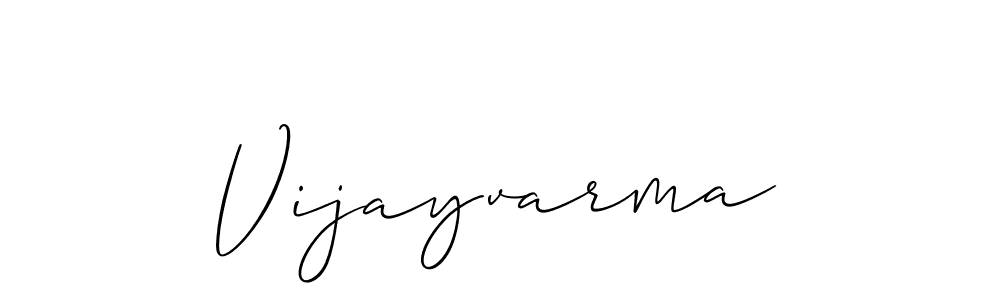 How to make Vijayvarma signature? Allison_Script is a professional autograph style. Create handwritten signature for Vijayvarma name. Vijayvarma signature style 2 images and pictures png