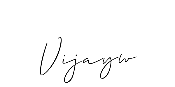 Design your own signature with our free online signature maker. With this signature software, you can create a handwritten (Allison_Script) signature for name Vijayw. Vijayw signature style 2 images and pictures png