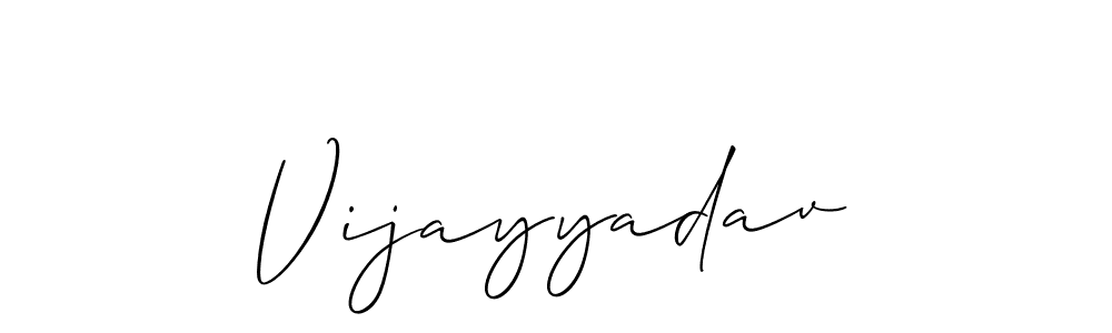 How to make Vijayyadav signature? Allison_Script is a professional autograph style. Create handwritten signature for Vijayyadav name. Vijayyadav signature style 2 images and pictures png