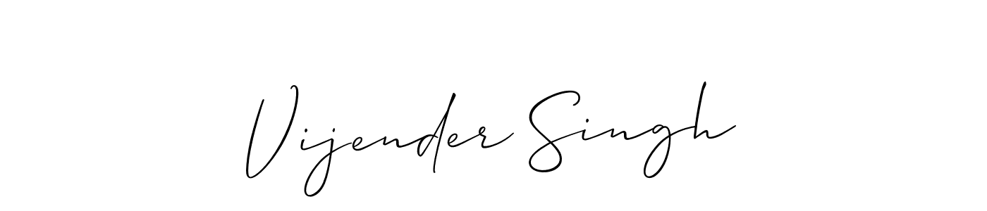 This is the best signature style for the Vijender Singh name. Also you like these signature font (Allison_Script). Mix name signature. Vijender Singh signature style 2 images and pictures png